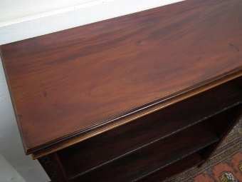 Antique Late Victorian Open Bookcase