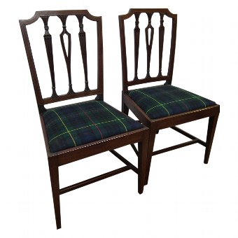 Pair of George III Mahogany Chairs