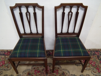 Antique Pair of George III Mahogany Chairs