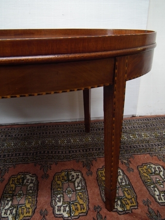 Antique Sheraton Style Inlaid Mahogany Coffee Table