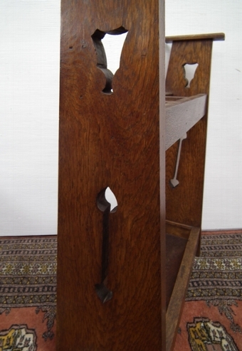 Antique Art Nouveau Oak Stick Stand