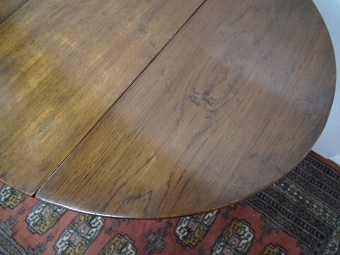Antique Jacobean Style Miniature Oak Gateleg Table