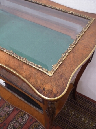 Antique Kingwood and Gilt Metal Mounted Table Vitrine