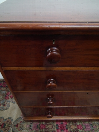 Antique Victorian Spanish Figured Mahogany Chest of Drawers