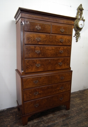 :SALE: George III Walnut Chest on Chest
