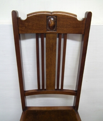Antique Set of 4 Art Nouveau Mahogany Chairs