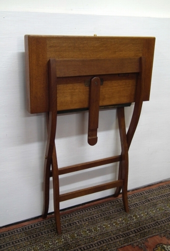 Asprey of London Oak Folding Writing Desk