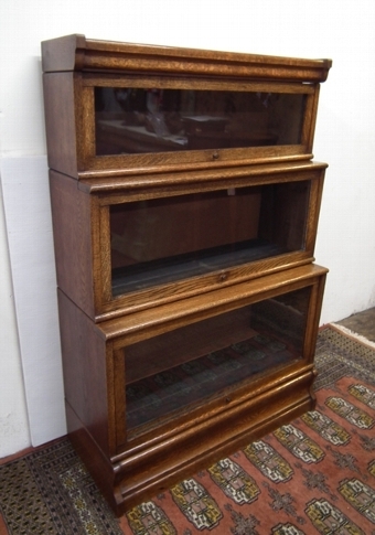 Oak Waterfall Front Sectional/Stacker Bookcase