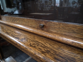 Antique Oak Waterfall Front Sectional/Stacker Bookcase