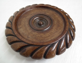 George III Mahogany Wine Coaster by James Mein
