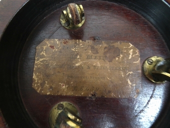 Antique George III Mahogany Wine Coaster by James Mein