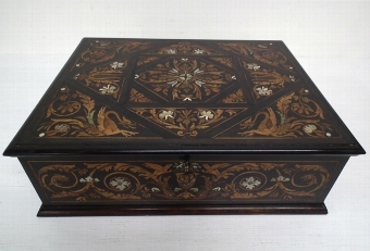 Antique Italian Inlaid Jewellery Box
