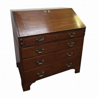 George III Oak Two Part Bureau
