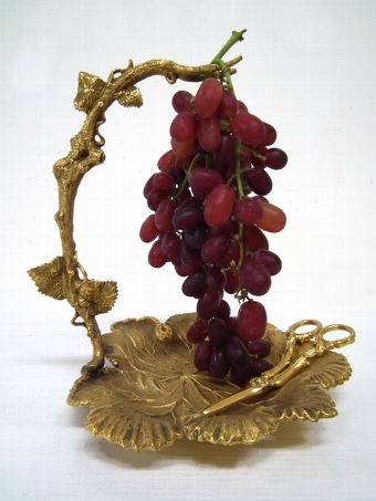 Ormolu Grape Stand and Scissors
