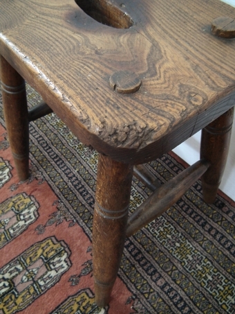 Antique Large Ash Stool
