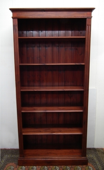 Antique Pine Open Bookcase