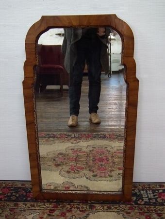 Antique George I Style Walnut Mirror