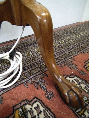 Antique Adams Style Mahogany Floor Standing Lamp
