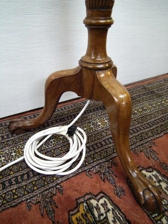 Antique Adams Style Mahogany Floor Standing Lamp