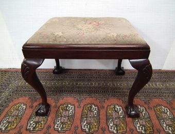 Antique George II Style Rectangular Stool