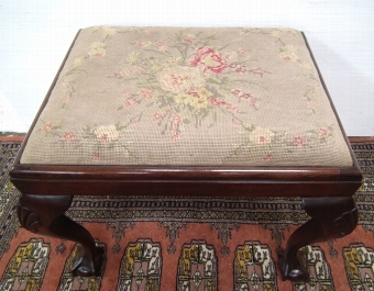 Antique George II Style Rectangular Stool