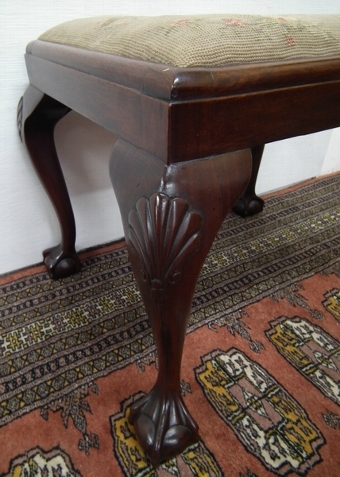 Antique George II Style Rectangular Stool