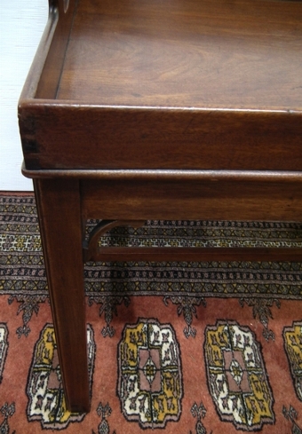 Antique Late Georgian Mahogany Butlers Tray and Stand