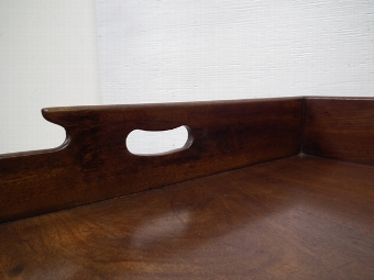 Antique Late Georgian Mahogany Butlers Tray and Stand