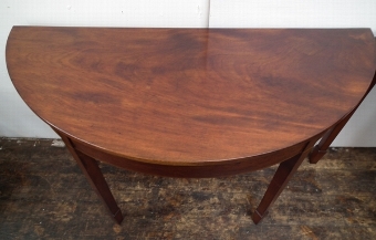 Antique Pair of George III D End Hall/Side Tables