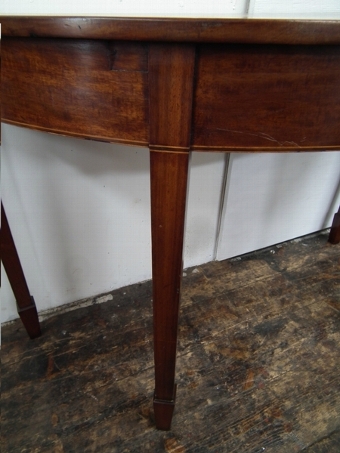 Antique Pair of George III D End Hall/Side Tables