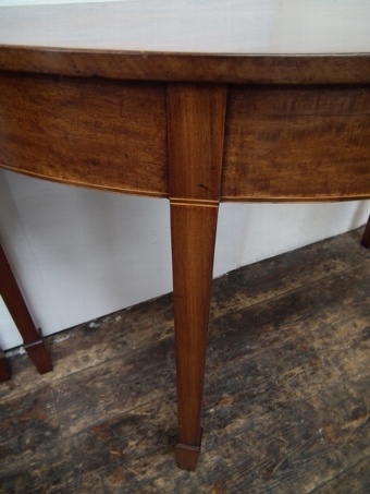 Antique Pair of George III D End Hall/Side Tables