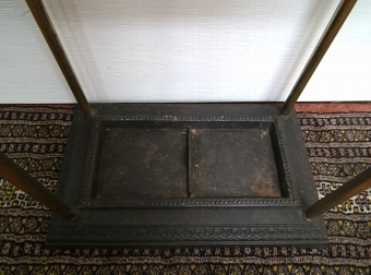 Antique Victorian Cast Iron and Brass Stick Stand