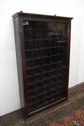 Wall Mounted Mahogany Glazed Cabinet