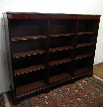 Mahogany Open Bookcase
