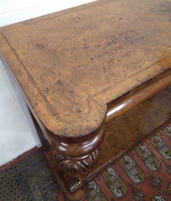 Antique William IV Burr Elm Lobby Table