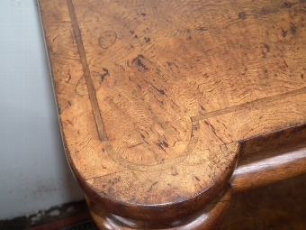 Antique William IV Burr Elm Lobby Table