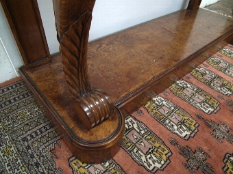 Antique William IV Burr Elm Lobby Table