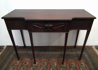 Adams Style Carved Mahogany Side Table