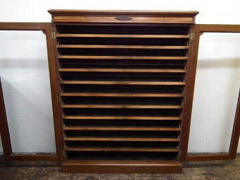 Antique Victorian Walnut Specimen Cabinet