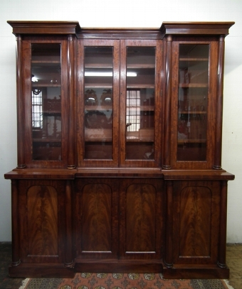 William IV Mahogany 4 Door Bookcase