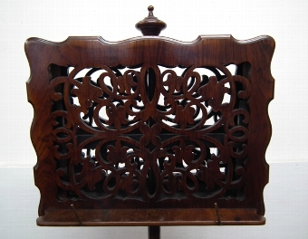 Antique Mid Victorian Rosewood Duet Stand