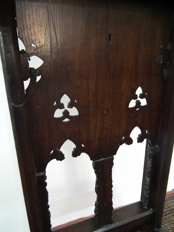 Antique Gothic Style Carved Oak Lectern