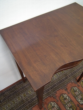 Antique Mahogany Serpentine Side Table