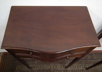 Antique Pair of Mahogany Bow Fronted Bedside Cabinets