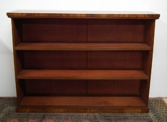Late Victorian Narrow Mahogany Open Bookcase