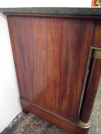 Antique French Marble Top Mahogany Commode