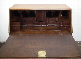 Antique Early George III Oak Bureau