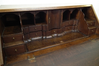 Antique Early George III Oak Bureau