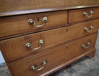 Antique Early George III Oak Bureau