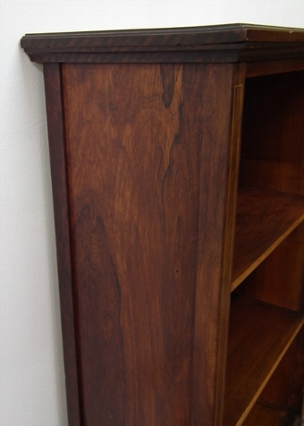 Antique Sheraton Style Rosewood Open Bookcase